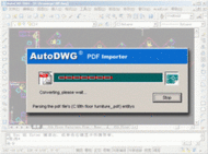 PDF to DWG importer 2008.10 screenshot